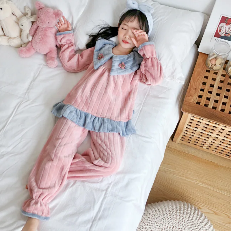 Pajama Sets Kids Baby Homewear Solid Lace Bowknot Patchwork Kawaii Girls Cute Lolita Sleepwear 2pcs Set 2022 New Teenage Pajamas
Pajama Sets Kids Baby Homewear Solid Lace Bowknot Patchwork Kawaii Girls Cute Lolita Sleepwear 2pcs Set 2022 New Teenage Pajamas