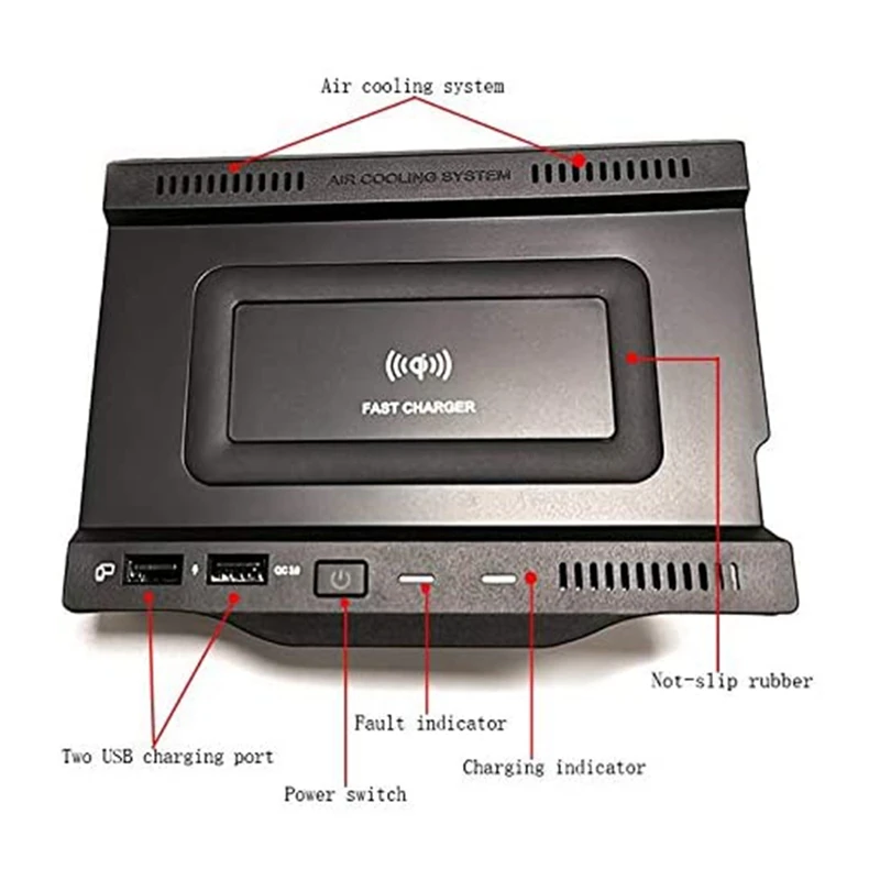 15W Car QI Wireless Charger Phone Charging Plate for Mercedes Benz W177 W247 AMG A35L GLB A B Class CLA 2019 2020
15W Car QI Wireless Charger Phone Charging Plate for Mercedes Benz W177 W247 AMG A35L GLB A B Class CLA 2019 2020