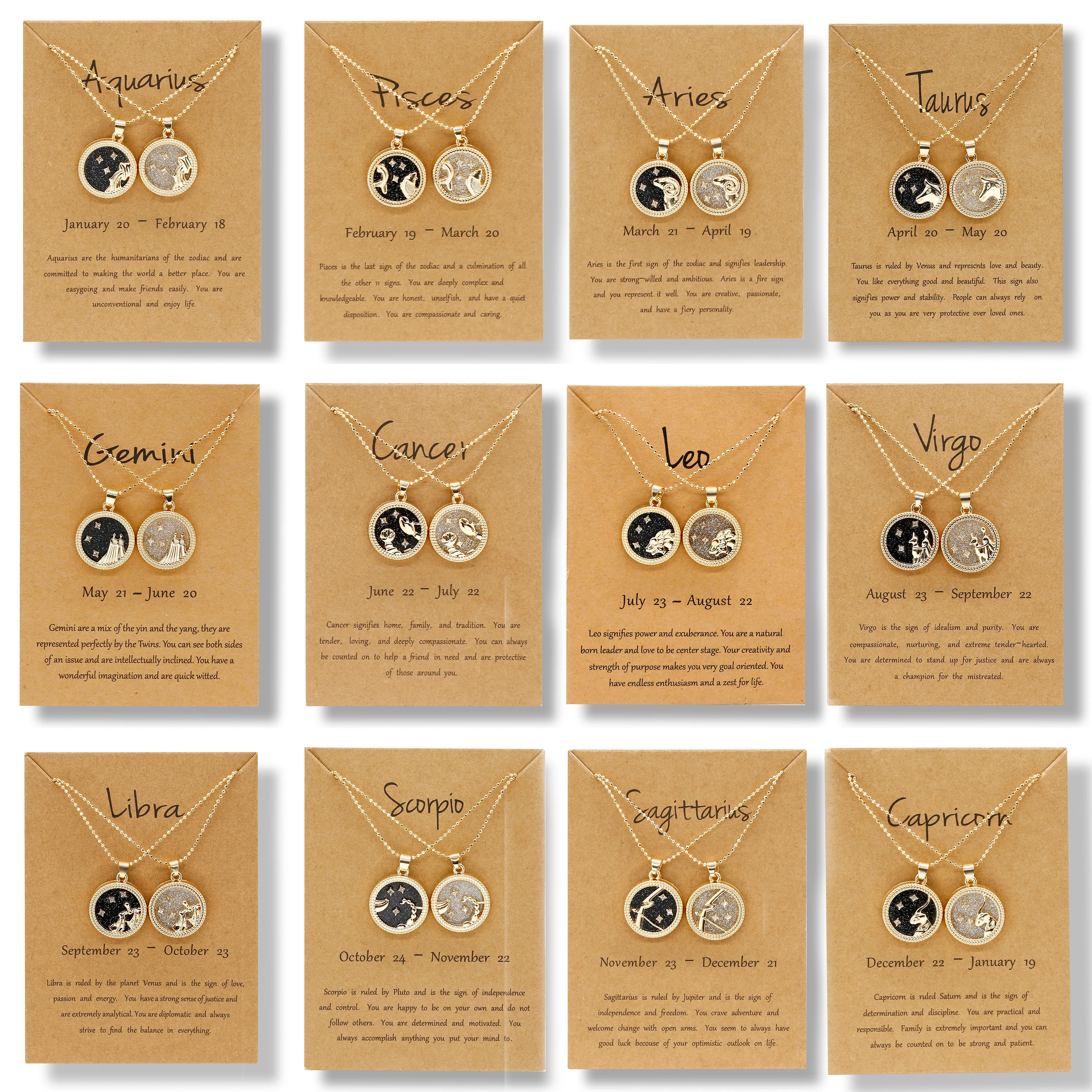 12 Zodiac Constellations Round Pendant Necklace For Women Men New Trend Zodiac Sign Couple Friendship Jewelry Drop Shipping
12 Zodiac Constellations Round Pendant Necklace For Women Men New Trend Zodiac Sign Couple Friendship Jewelry Drop Shipping