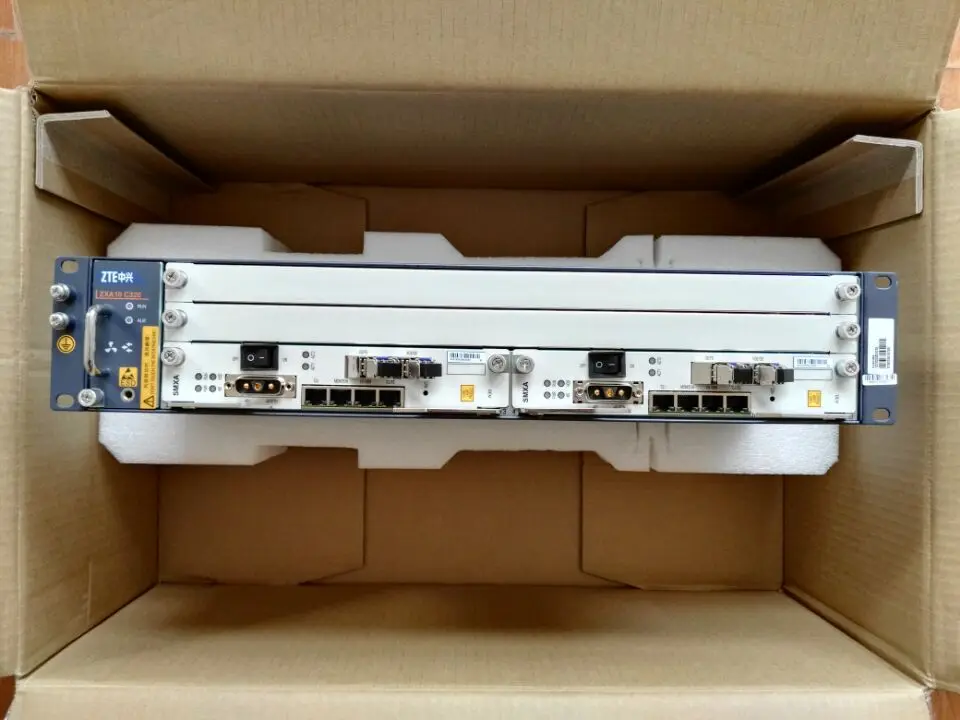 Новый оригинальный ZTE OLT ZXA10 C320 2U GEPON оборудование для оптической линии 2 шт. 1GE SXMA/A10