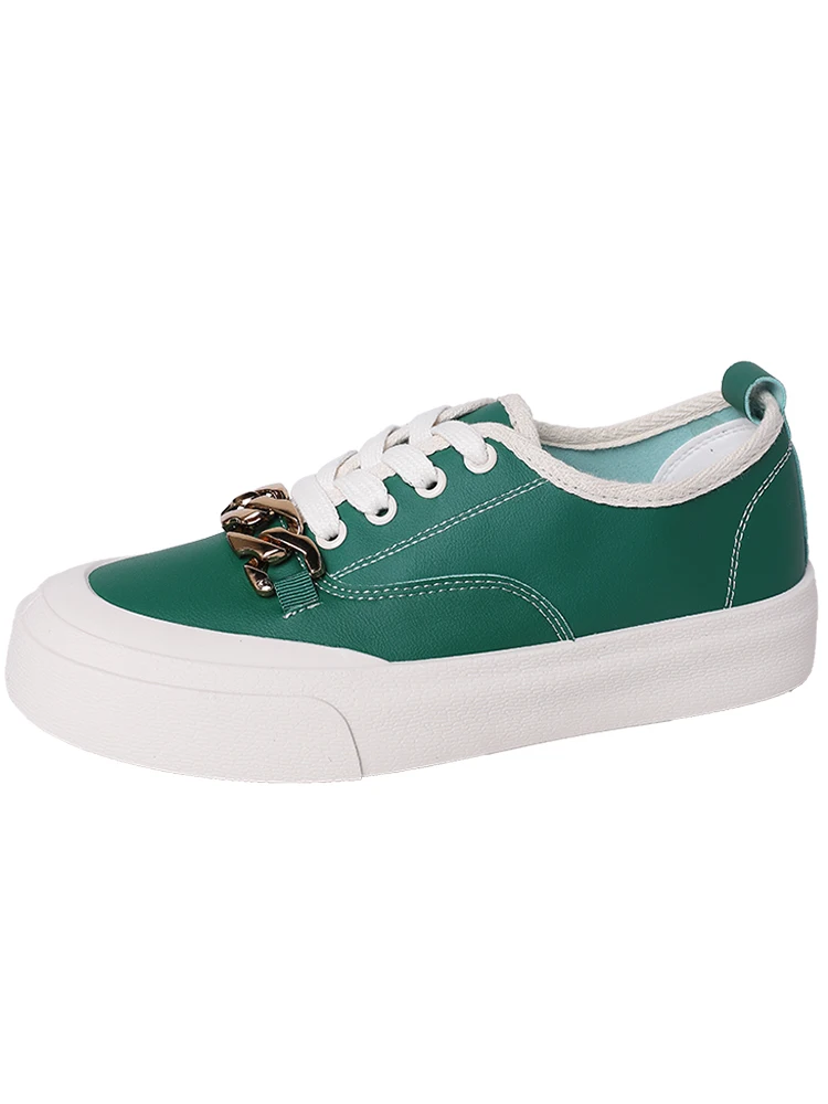 Women Sneakers Fashion Breathble Vulcanized Shoes Women Pu leather Platform Shoes Women Lace up Casual Shoes White
Women Sneakers Fashion Breathble Vulcanized Shoes Women Pu leather Platform Shoes Women Lace up Casual Shoes White