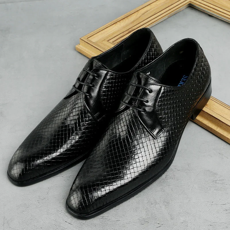 Formal Shoe Men Genuine Cow Leather Zapatos Social Shoe Snake Pattern Lace Up Wedding Party Dress Oxford Business Shoes Men G173
Formal Shoe Men Genuine Cow Leather Zapatos Social Shoe Snake Pattern Lace Up Wedding Party Dress Oxford Business Shoes Men G173