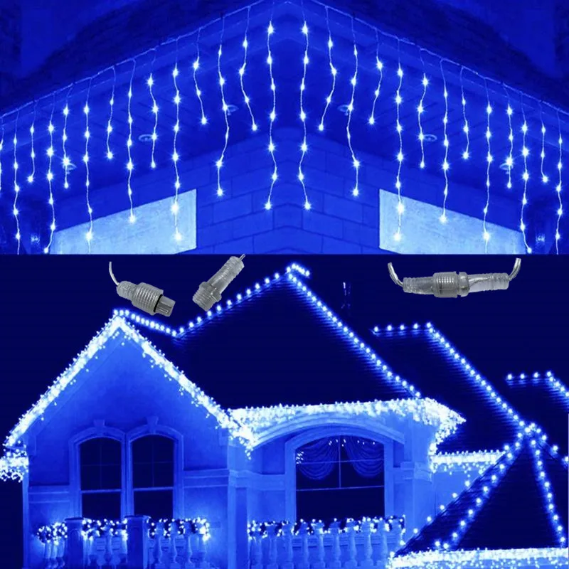 Christmas lights waterfall outdoor decoration 5M droop 0.4-0.6m led lights curtain string lights party garden eaves decoration
Christmas lights waterfall outdoor decoration 5M droop 0.4-0.6m led lights curtain string lights party garden eaves decoration
