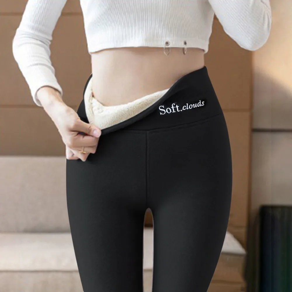 Winter Thicken lambs wool Leggings Women Black Plus Size Slim High Waist Leggings Casual Letter Embroidery Warm Cotton Pants
Winter Thicken lambs wool Leggings Women Black Plus Size Slim High Waist Leggings Casual Letter Embroidery Warm Cotton Pants