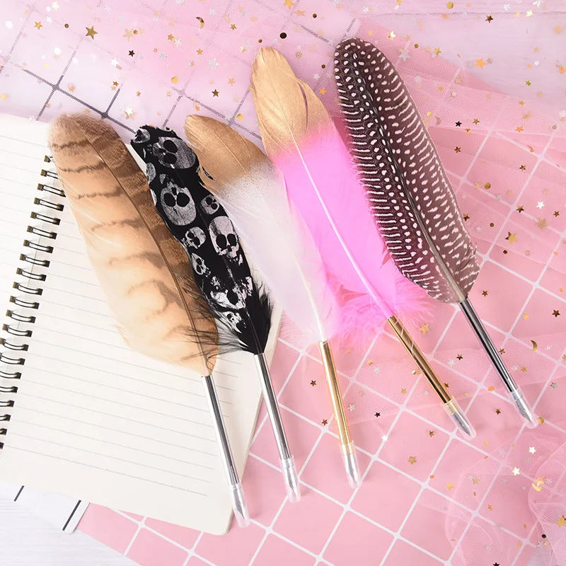 1pcs Ink Feather Ballpoint Pen Offie School Student Writing Fountain Quill Pen Supplies Gift 5 Colors
1pcs Ink Feather Ballpoint Pen Offie School Student Writing Fountain Quill Pen Supplies Gift 5 Colors