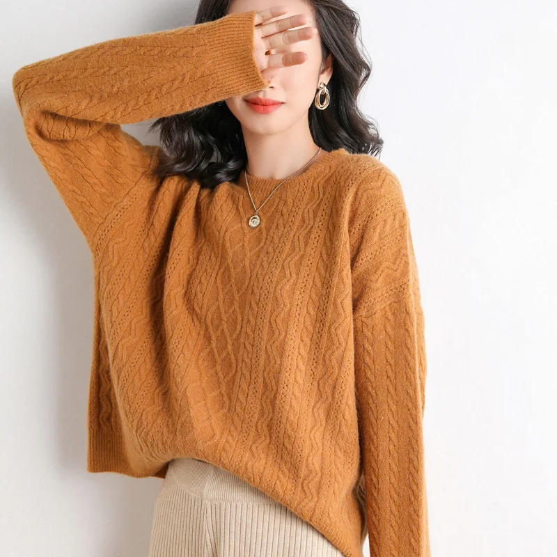 Women Knitted Sweater Fall 2021 Korean Fashion Casual Twist Loose Jumper O Neck Female Oversize Pullovers Chic Tops Femme
Women Knitted Sweater Fall 2021 Korean Fashion Casual Twist Loose Jumper O Neck Female Oversize Pullovers Chic Tops Femme