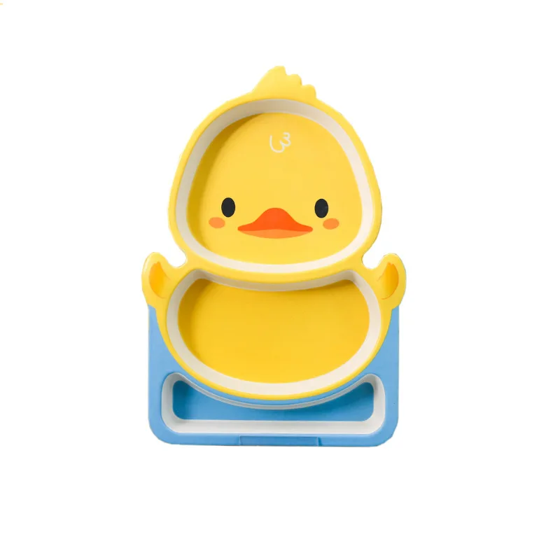 4Pcs/ Set Children's Dividing Plate Bowl Spoon Fork Cute Duck Cartoon Baby Tableware Rice Feeding Bowl Set Kid Gift 
4Pcs/ Set Children's Dividing Plate Bowl Spoon Fork Cute Duck Cartoon Baby Tableware Rice Feeding Bowl Set Kid Gift