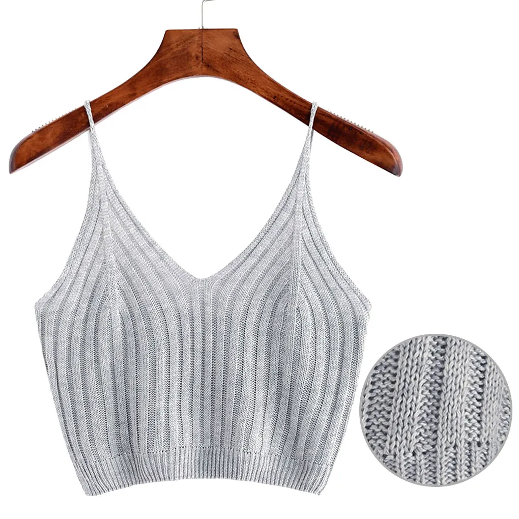 Fashion Women Summer Basic Tops Sexy Strappy Sleeveless Crop Top Female Casual Solid Color Ribbed Knit Short Vest
Fashion Women Summer Basic Tops Sexy Strappy Sleeveless Crop Top Female Casual Solid Color Ribbed Knit Short Vest