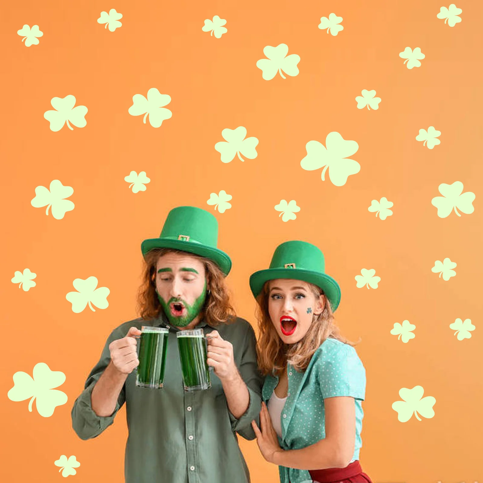 2021 New St. Patrick's Holiday Theme Luminous Clover Sticker Children's Bedroom Decoration
2021 New St. Patrick's Holiday Theme Luminous Clover Sticker Children's Bedroom Decoration