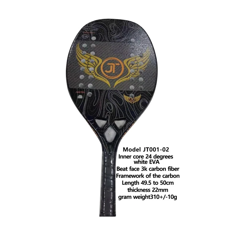 New High-quality 3k Full Carbon Fiber Beach Racket Unisex Adult Eva Raquete Competition Training Flying Wing Jt
New High-quality 3k Full Carbon Fiber Beach Racket Unisex Adult Eva Raquete Competition Training Flying Wing Jt