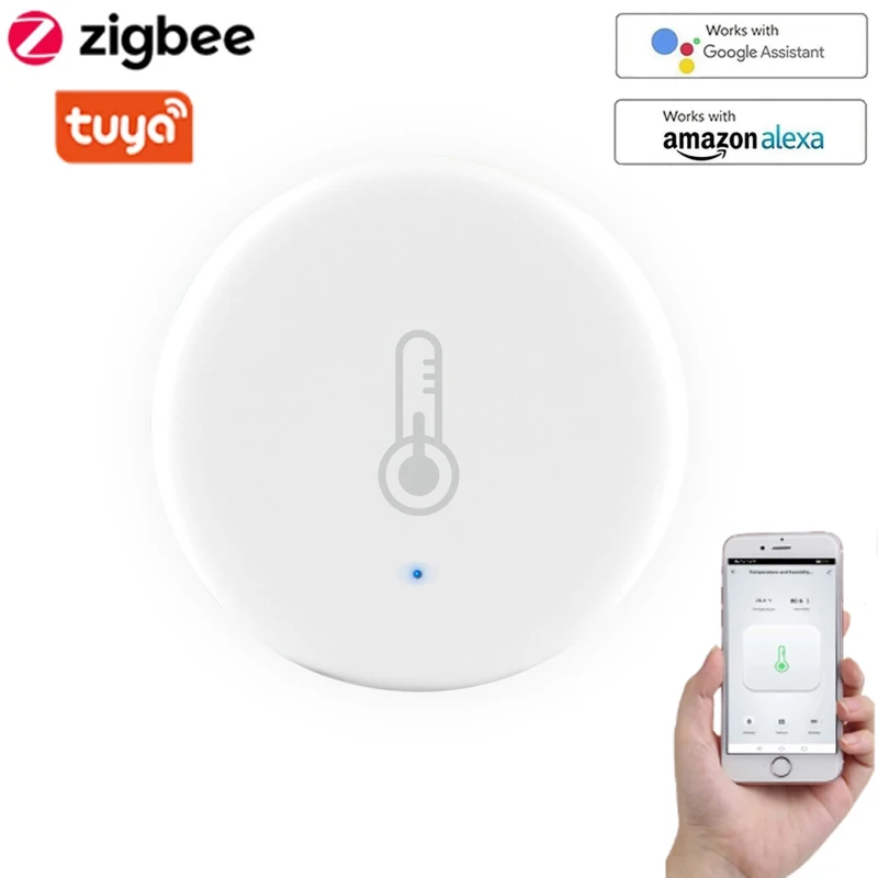 Датчик температуры и влажности Tuya ZigBee, умный дом со светодиодным экраном, работает с Google Assistant и Tuya Zigbee Hub
Датчик температуры и влажности Tuya ZigBee, умный дом со светодиодным экраном, работает с Google Assistant и Tuya Zigbee Hub