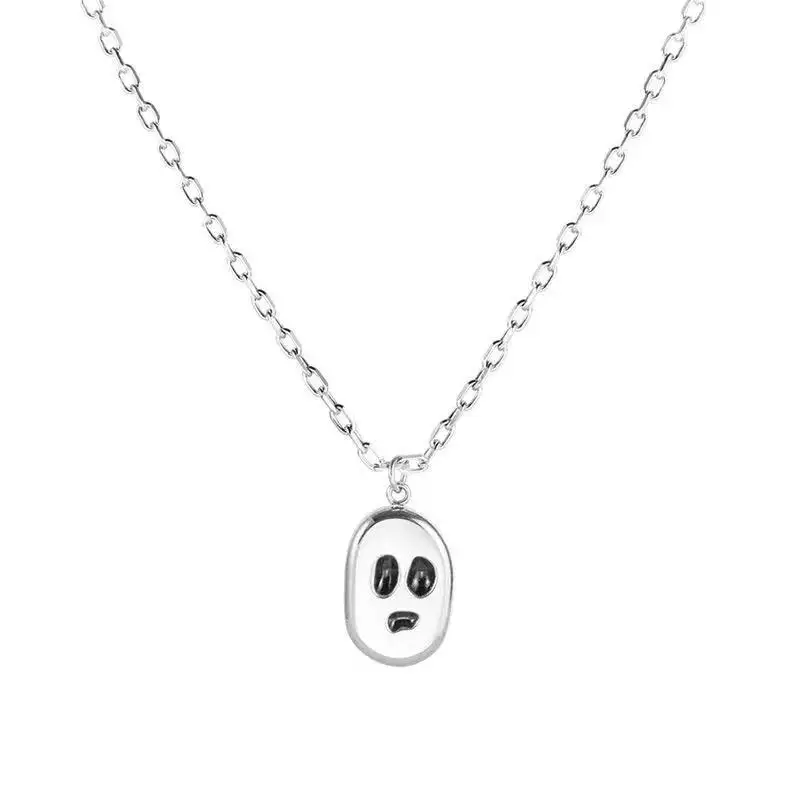 Neo-gothic Style Jewelry Necklace Ghost Pendant Necklace Punk Hip Hop Rock Chain Necklace Unisex Jewelry
Neo-gothic Style Jewelry Necklace Ghost Pendant Necklace Punk Hip Hop Rock Chain Necklace Unisex Jewelry