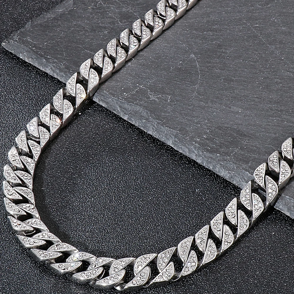 Heavy 316L Stainless Steel Cuban Link Chain Necklace For Men With CZ Hiphop Massive Mens Jewellery Accessories Gifts Wholesale
Heavy 316L Stainless Steel Cuban Link Chain Necklace For Men With CZ Hiphop Massive Mens Jewellery Accessories Gifts Wholesale
