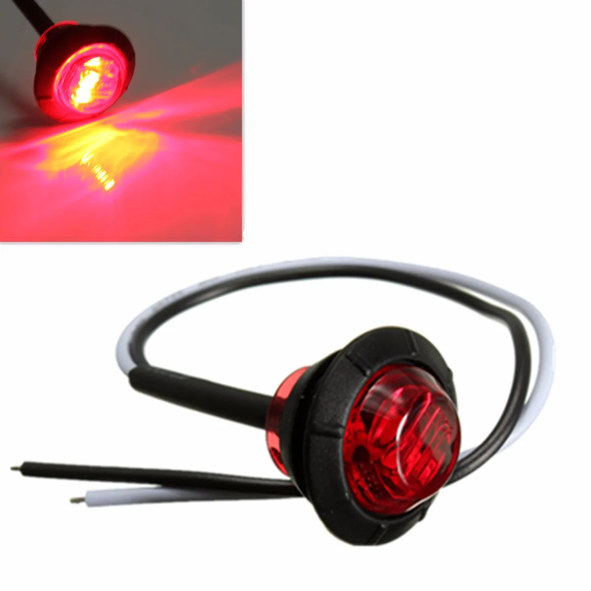 12V 20Pcs 3LED Red Trailer Side Marker Lights Turn Signal Indicator Lamp Clearance Lights for Truck Trailer Caravan Lorry
12V 20Pcs 3LED Red Trailer Side Marker Lights Turn Signal Indicator Lamp Clearance Lights for Truck Trailer Caravan Lorry