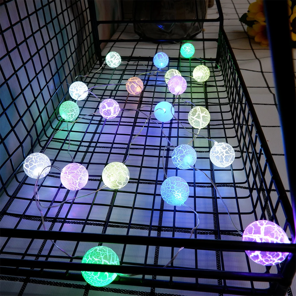USB Powered Fairy String Lights-Crack Ball Type 20LED String Lights for Christmas, Home, Garden, Wedding, Party, Room, Holiday D
USB Powered Fairy String Lights-Crack Ball Type 20LED String Lights for Christmas, Home, Garden, Wedding, Party, Room, Holiday D