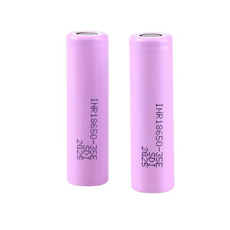 1-10pcs 18650 3500mAh Battery 3.7V 35E INR18650 Rechargeable Li-ion Battery for Camera Troch Power Tool Electric Drill Battria
1-10pcs 18650 3500mAh Battery 3.7V 35E INR18650 Rechargeable Li-ion Battery for Camera Troch Power Tool Electric Drill Battria