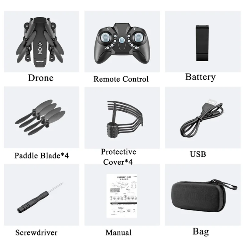 RC Mini Dual Camera Drone 4K 1080P HD WiFi Air Pressure Altitude Hold Foldable Quadcopter Remote Control Helicopter Toys Gifts
RC Mini Dual Camera Drone 4K 1080P HD WiFi Air Pressure Altitude Hold Foldable Quadcopter Remote Control Helicopter Toys Gifts