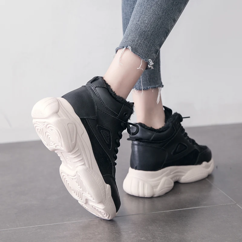 2020 Fashion Breathable Warm Lace-up Cotton Shoes High-top Ankle Sneakers Thick Bottom Plus Velvet Zapatos De Mujer U17-76
2020 Fashion Breathable Warm Lace-up Cotton Shoes High-top Ankle Sneakers Thick Bottom Plus Velvet Zapatos De Mujer U17-76