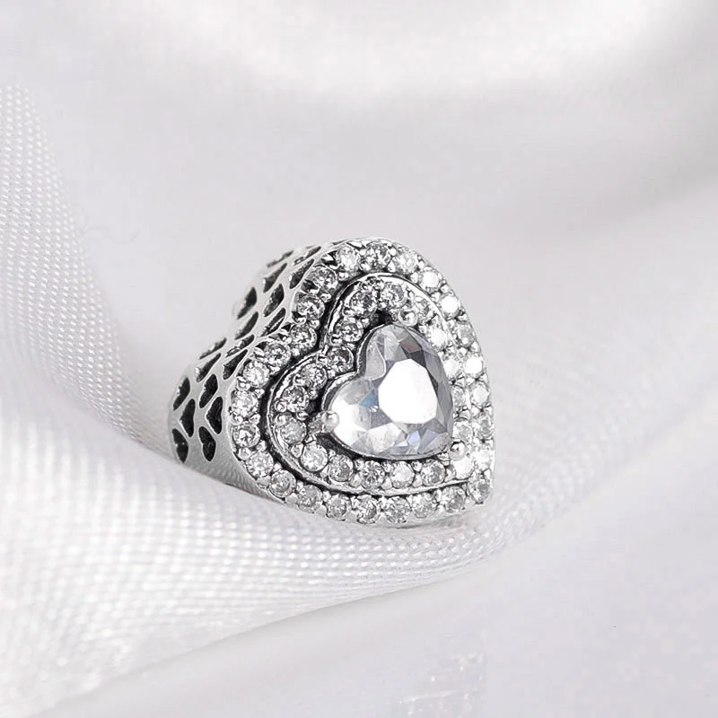 Sparkling Leveled Hearts Charm Real 925 Sterling Silver Beads Women Jewelry Fits Pandora Bracelet DIY Making Kralen Berloques
Sparkling Leveled Hearts Charm Real 925 Sterling Silver Beads Women Jewelry Fits Pandora Bracelet DIY Making Kralen Berloques