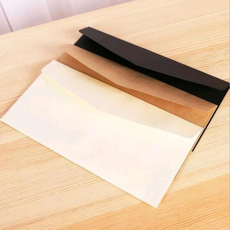 20pcs Formal Business Envelope Black White Craft Paper Envelope Wedding Message Letter Invitations Bag Paper Money Bags
20pcs Formal Business Envelope Black White Craft Paper Envelope Wedding Message Letter Invitations Bag Paper Money Bags