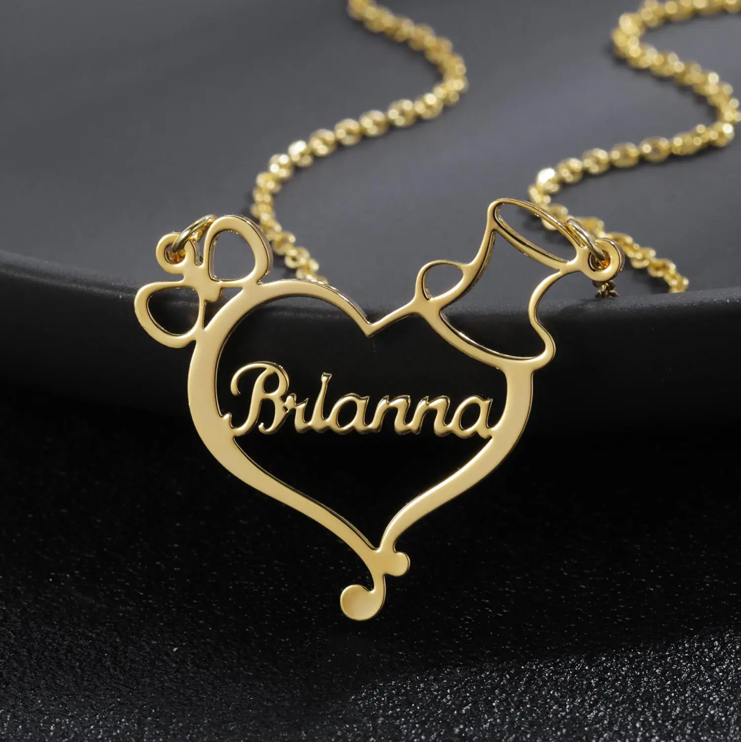 Personalized Gold Stainles Steel Custom Christmas Hat Name Necklace Heart shaped butterfly pendant Jewelry Christmas friend gift
Personalized Gold Stainles Steel Custom Christmas Hat Name Necklace Heart shaped butterfly pendant Jewelry Christmas friend gift
