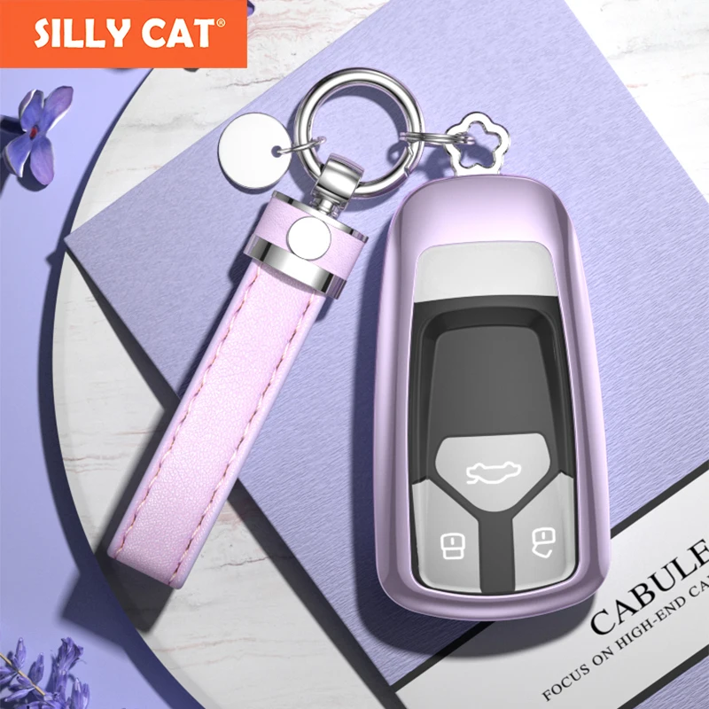 Metal Car Key Fob Case Cover Bag Protector Suitable For AUDI Key Fob Cover Case A4 A5 B9 Q5 FY Q7 4M TT S4 TTS Key Case Cover
Metal Car Key Fob Case Cover Bag Protector Suitable For AUDI Key Fob Cover Case A4 A5 B9 Q5 FY Q7 4M TT S4 TTS Key Case Cover