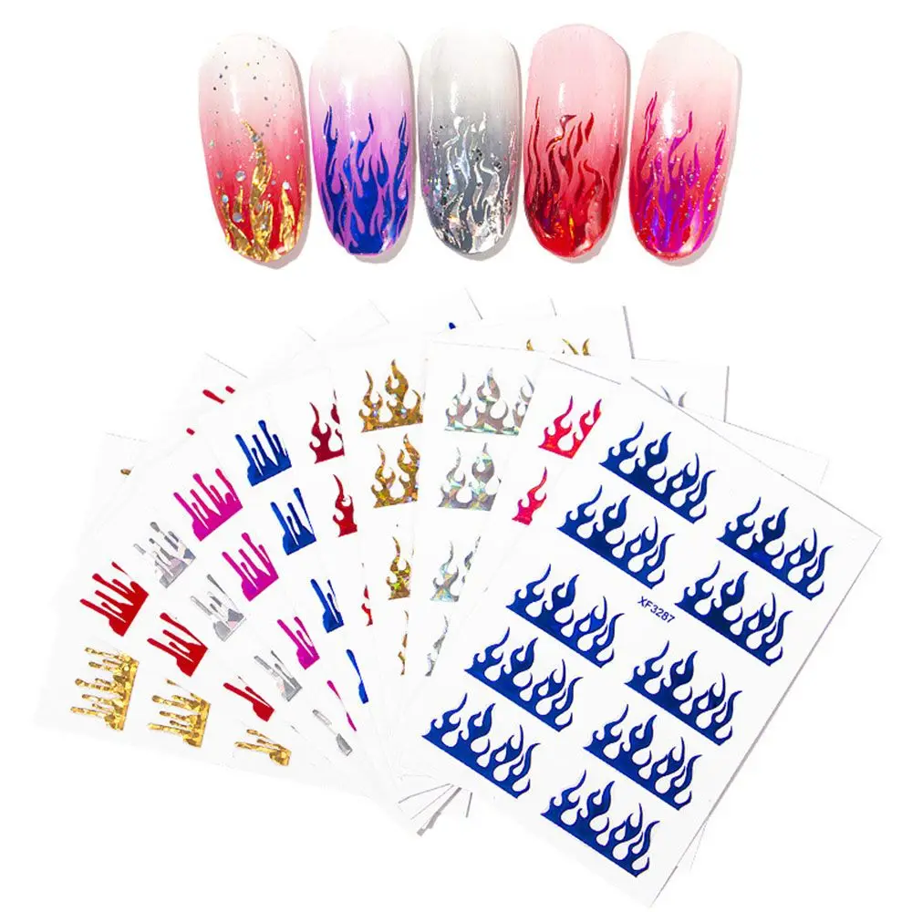 Hot DIY Wraps Adhesive Decals Slider Foils Nail Art Stickers 3D Fire Flame Goth Letter
Hot DIY Wraps Adhesive Decals Slider Foils Nail Art Stickers 3D Fire Flame Goth Letter