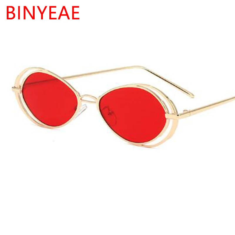 Oculos винтажные маленькие овальные солнцезащитные очки для женщин с перьями