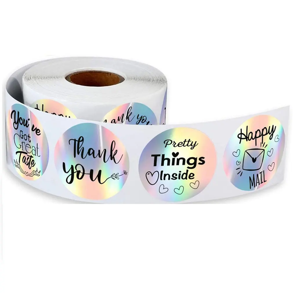 500pcs Gift Sealing Stickers Thank You For My Little Business Stickers Paper Rainbow Silver Roll Adhesive Shipping Mail Labels
500pcs Gift Sealing Stickers Thank You For My Little Business Stickers Paper Rainbow Silver Roll Adhesive Shipping Mail Labels