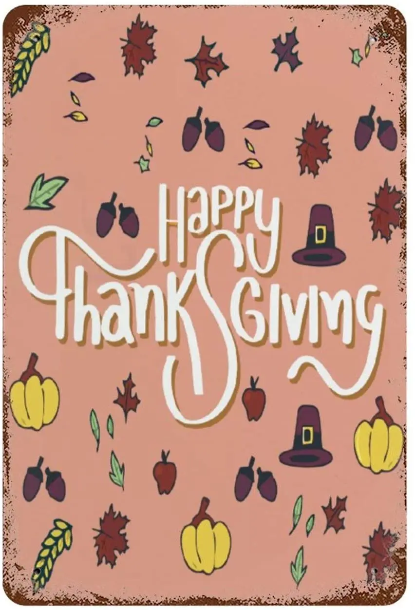 None-brands Vintage Retro Metal Tin Sign Wall Decor Art Happy Thanksgiving Theme Pumpkin Autumn Harvest Poster Home Decor 20x30
None-brands Vintage Retro Metal Tin Sign Wall Decor Art Happy Thanksgiving Theme Pumpkin Autumn Harvest Poster Home Decor 20x30