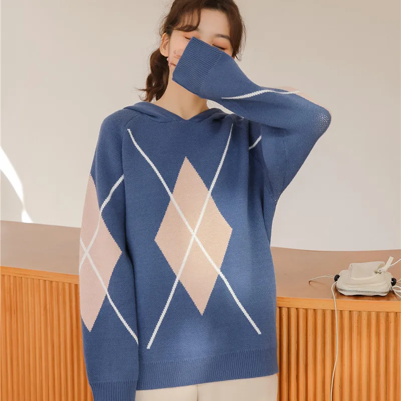 2020 New Women's Elegant Winter Fashion Hooded Pullover Sweater Retro Lazy Oversized Warm Long-sleeved Sweater
2020 New Women's Elegant Winter Fashion Hooded Pullover Sweater Retro Lazy Oversized Warm Long-sleeved Sweater