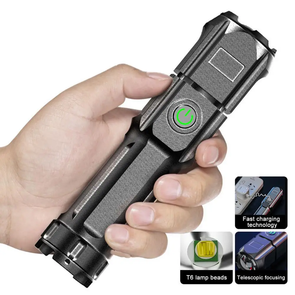 Powerful Led Flashlight Long-distance Waterproof Premium LED Flashlight Lightweight Rechargeable 1200 Lumen Compact Flashligt
Powerful Led Flashlight Long-distance Waterproof Premium LED Flashlight Lightweight Rechargeable 1200 Lumen Compact Flashligt