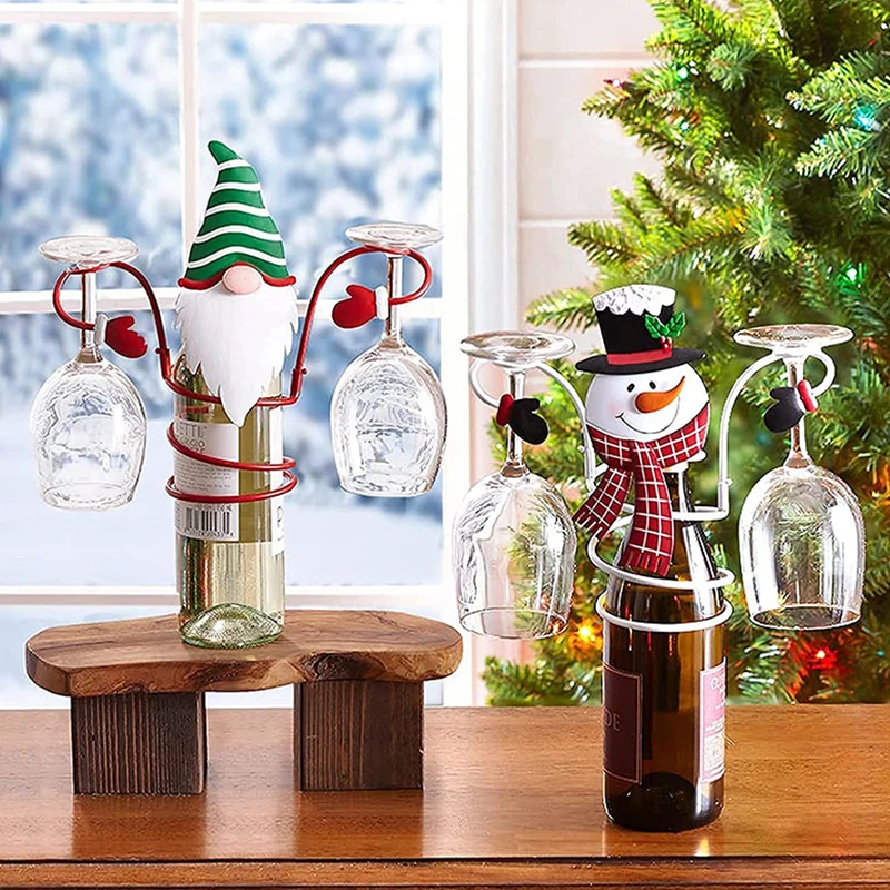 Holiday Wine Bottle Glass Cup Holder Christmas Wine Rack Wine Glass Holder Bar Accessories Kitchen Christmas Decoration Ornament
Holiday Wine Bottle Glass Cup Holder Christmas Wine Rack Wine Glass Holder Bar Accessories Kitchen Christmas Decoration Ornament