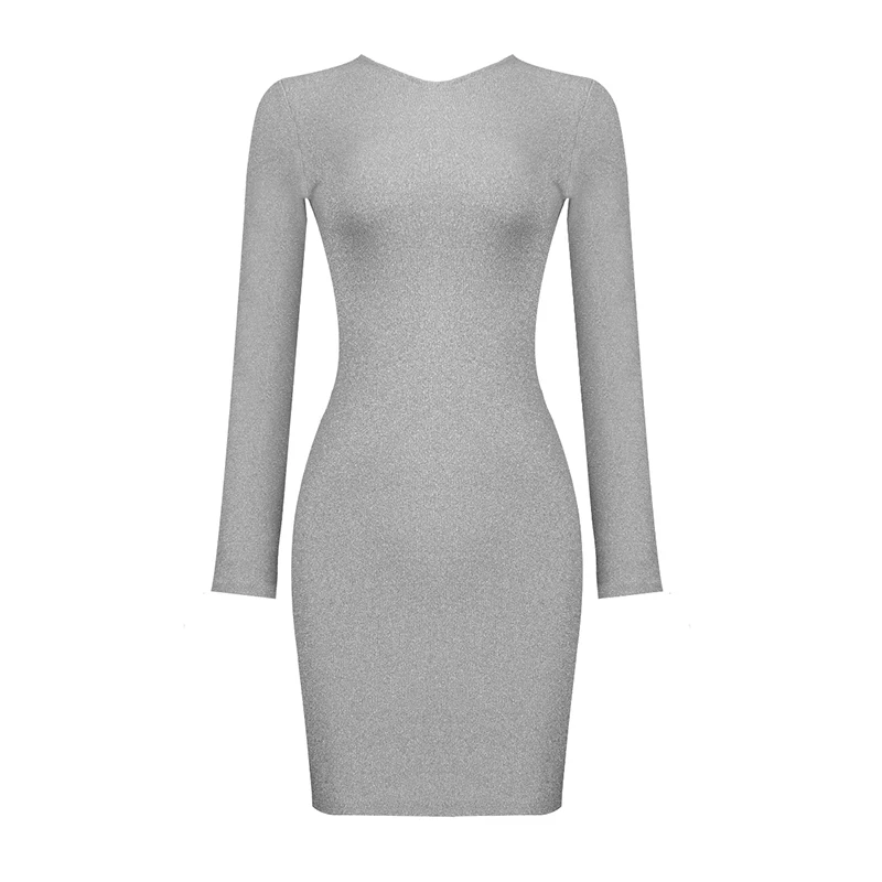 Hot Sales Lady Long Sleeve O-Neck Sheath Dress Bright Silver All Season Base Skirt
Hot Sales Lady Long Sleeve O-Neck Sheath Dress Bright Silver All Season Base Skirt