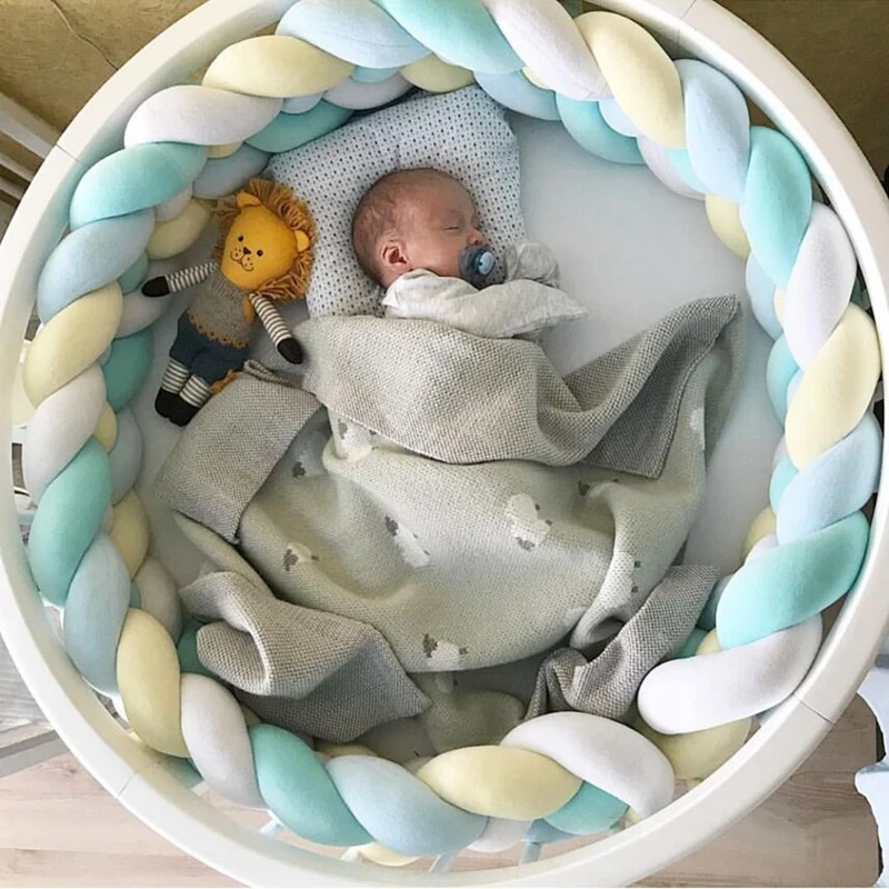 2.2M Length Baby Handmade Nodic Knot Newborn Bed Bumper Long Knotted Braid Pillow Baby Bed Bumper Knot Crib Infant Room Decor
2.2M Length Baby Handmade Nodic Knot Newborn Bed Bumper Long Knotted Braid Pillow Baby Bed Bumper Knot Crib Infant Room Decor