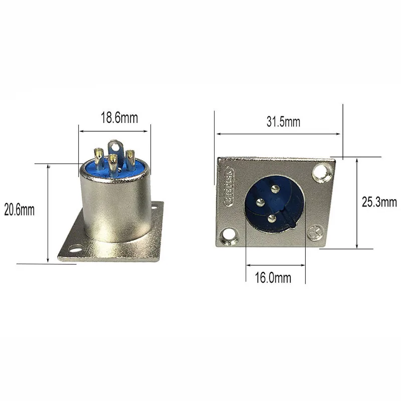 100pcs/lot XLR Connector 3 Pin XLR Panel Mount Nickel Plated XLR Chassis Male Plug Wire Connector Wholesales
100pcs/lot XLR Connector 3 Pin XLR Panel Mount Nickel Plated XLR Chassis Male Plug Wire Connector Wholesales