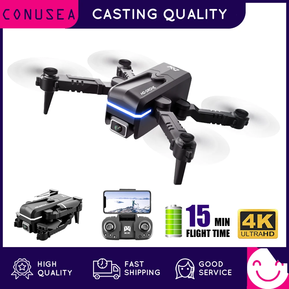 KK1 Mini Drone 4K HD with Camera Altitude Hold Headless 360 Degree 50x Zoom Real-Time Transmission Foldable Drones RC Quadcopter
KK1 Mini Drone 4K HD with Camera Altitude Hold Headless 360 Degree 50x Zoom Real-Time Transmission Foldable Drones RC Quadcopter