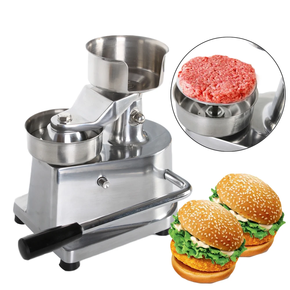 

Hot Sale Hamburger Burger Meat Press Machine Aluminum Alloy Hamburger Patty Maker 100mm/130mm Diameter