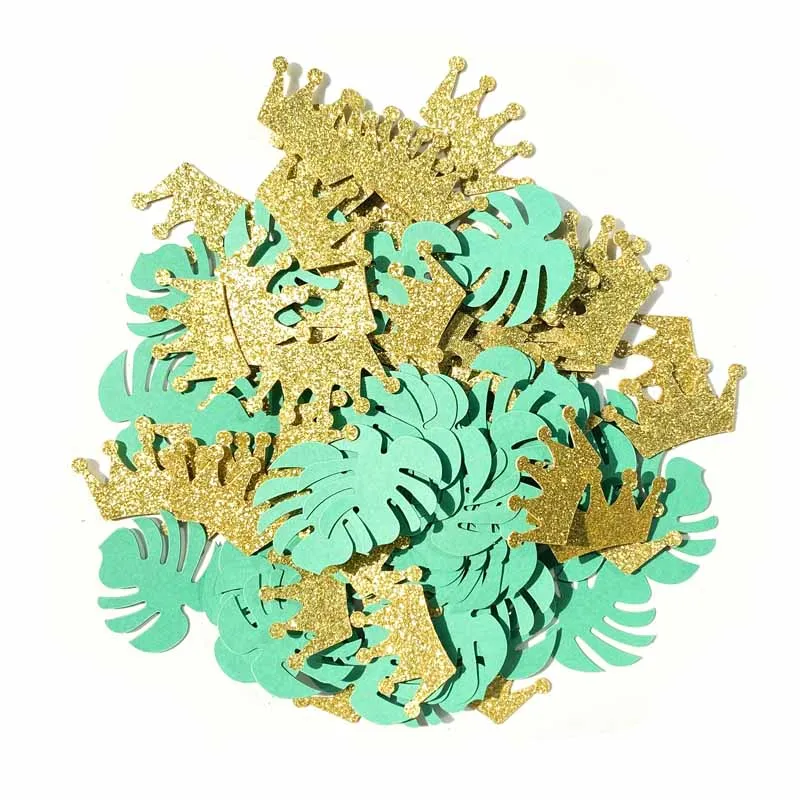 100Pcs Wild One Turtle Leaf Confetti Glitter Crown Table Confetti for Baby Shower Birthday Safari Theme DIY Party Decorations
100Pcs Wild One Turtle Leaf Confetti Glitter Crown Table Confetti for Baby Shower Birthday Safari Theme DIY Party Decorations