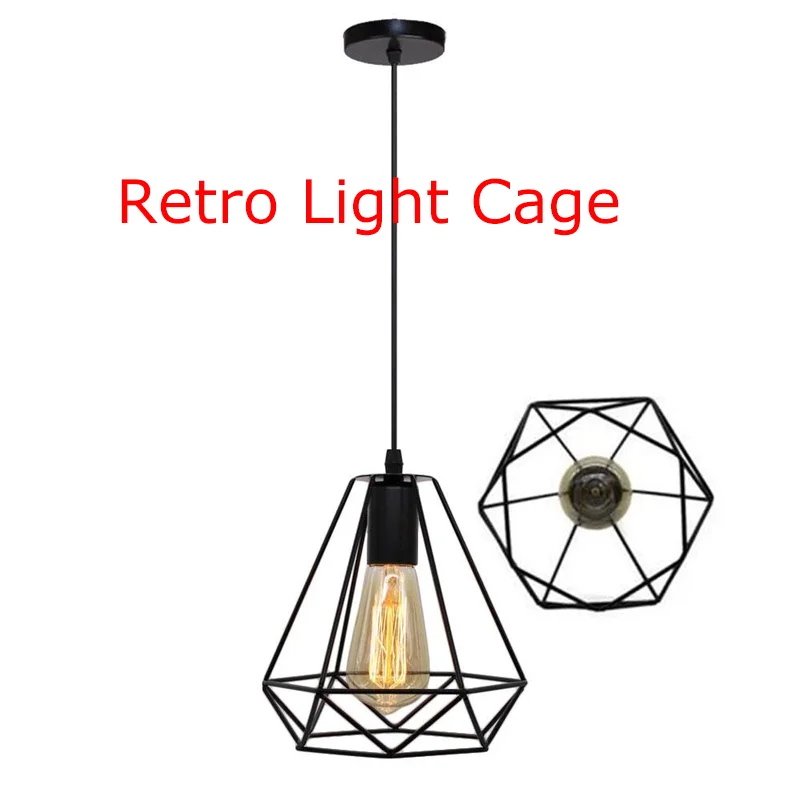 Modern Led Ceiling Lights Cage E27 Vintage Industrial Ceiling Lamp Shade Retro Loft For Living Room Cage Home Christmas Decor
Modern Led Ceiling Lights Cage E27 Vintage Industrial Ceiling Lamp Shade Retro Loft For Living Room Cage Home Christmas Decor