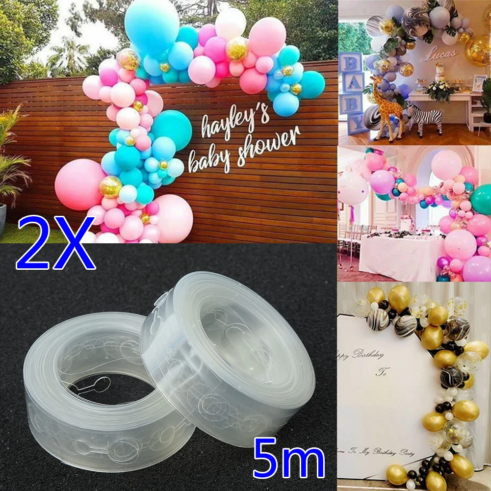 2pcs 5M Balloon Chain Ribbon Dot Wedding Party Birthday Background Decoration Balloon Chain Arch Balloon Supplies
2pcs 5M Balloon Chain Ribbon Dot Wedding Party Birthday Background Decoration Balloon Chain Arch Balloon Supplies