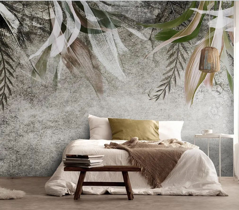 Custom wallpaper Nordic modern hand-painted abstract art leaf plant bedroom living room background wall 3d wallpaper обои
Custom wallpaper Nordic modern hand-painted abstract art leaf plant bedroom living room background wall 3d wallpaper обои
