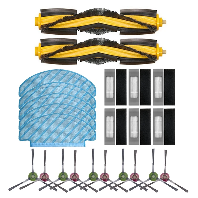 Для робота-пылесоса Ecovacs Deebot Ozmo T8 Deebot, основная щетка, боковая щетка, фильтр, ткань для очистки 
Для робота-пылесоса Ecovacs Deebot Ozmo T8 Deebot, основная щетка, боковая щетка, фильтр, ткань для очистки