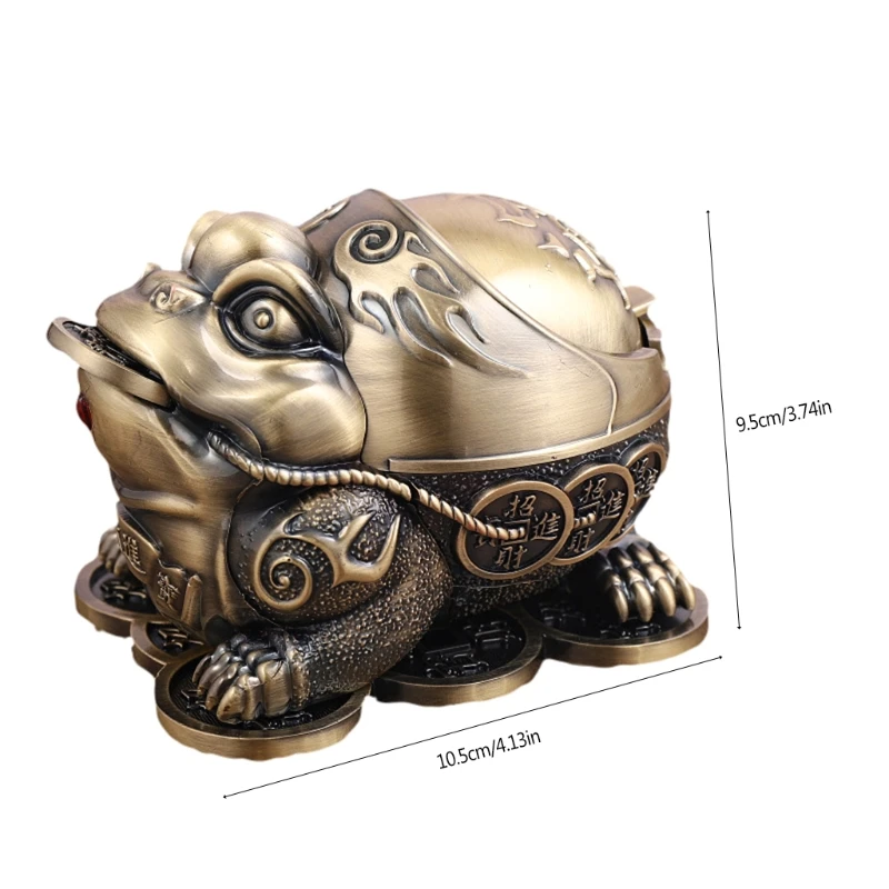 Toad Style Vintage Decorative Windproof Ashtray with Lid for Men Women 
Toad Style Vintage Decorative Windproof Ashtray with Lid for Men Women