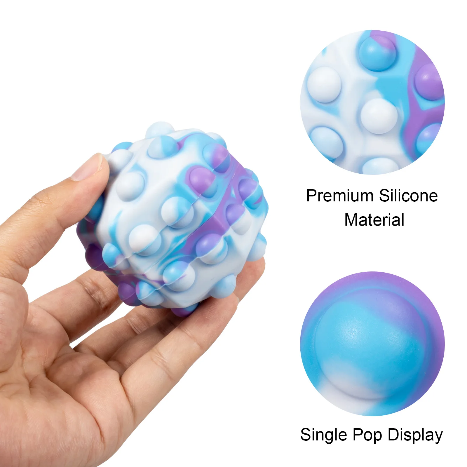New 3D Decompression Ball Cross-border Silicone Decompression Vent Toy Rodent Control Pioneer Round Ball Pinch Music
New 3D Decompression Ball Cross-border Silicone Decompression Vent Toy Rodent Control Pioneer Round Ball Pinch Music