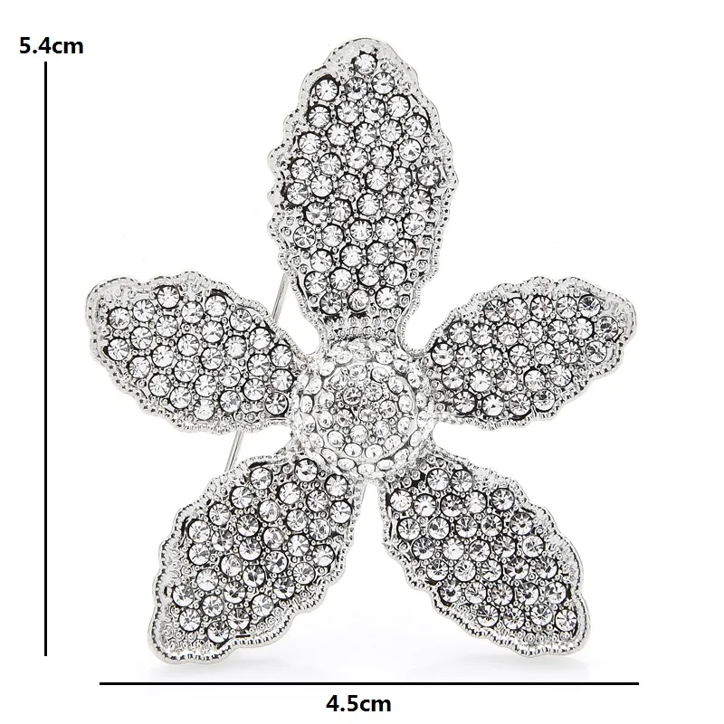 Wuli&baby Czech Rhinestone Flower Brooches Women Weddings Office Brooch Pins Gifts 
Wuli&baby Czech Rhinestone Flower Brooches Women Weddings Office Brooch Pins Gifts