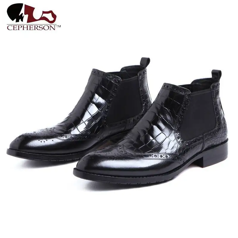 New arrival breathable carved brogue boots men genuine leather black men boots pointed toe men ankle boots winter chelsea boot
New arrival breathable carved brogue boots men genuine leather black men boots pointed toe men ankle boots winter chelsea boot