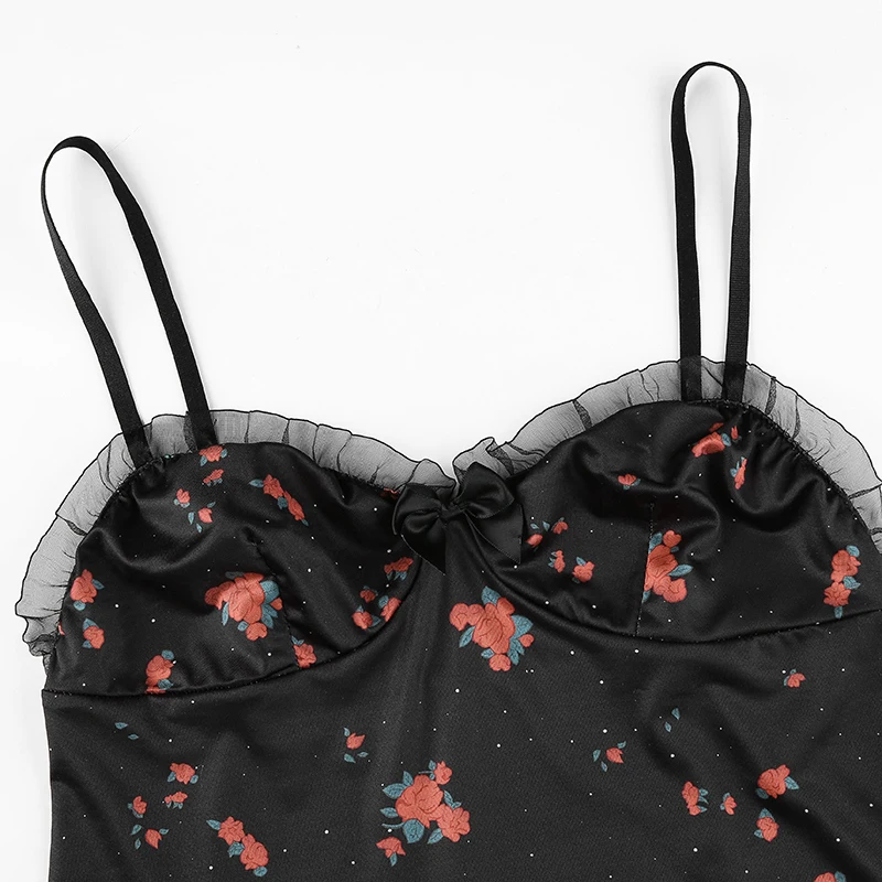 Floral Printed Mini Dresses Spaghetti Strap Sundress Y2k Black Dress for Party V Neck Harajuku Cute Dress Women 2021 Summer New
Floral Printed Mini Dresses Spaghetti Strap Sundress Y2k Black Dress for Party V Neck Harajuku Cute Dress Women 2021 Summer New