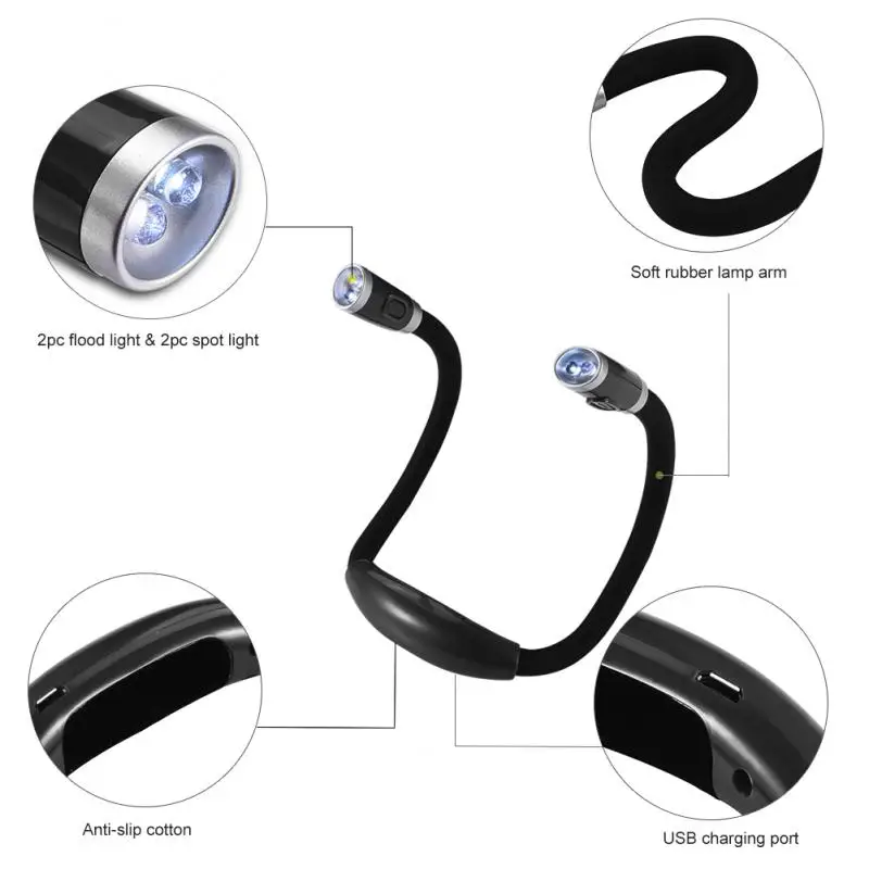 LED Light Flexible Portable Book Reading Light Knitting Crocheting Hug Light LED Handsfree Reading Walk Neck Lamp Reading Lamp
LED Light Flexible Portable Book Reading Light Knitting Crocheting Hug Light LED Handsfree Reading Walk Neck Lamp Reading Lamp