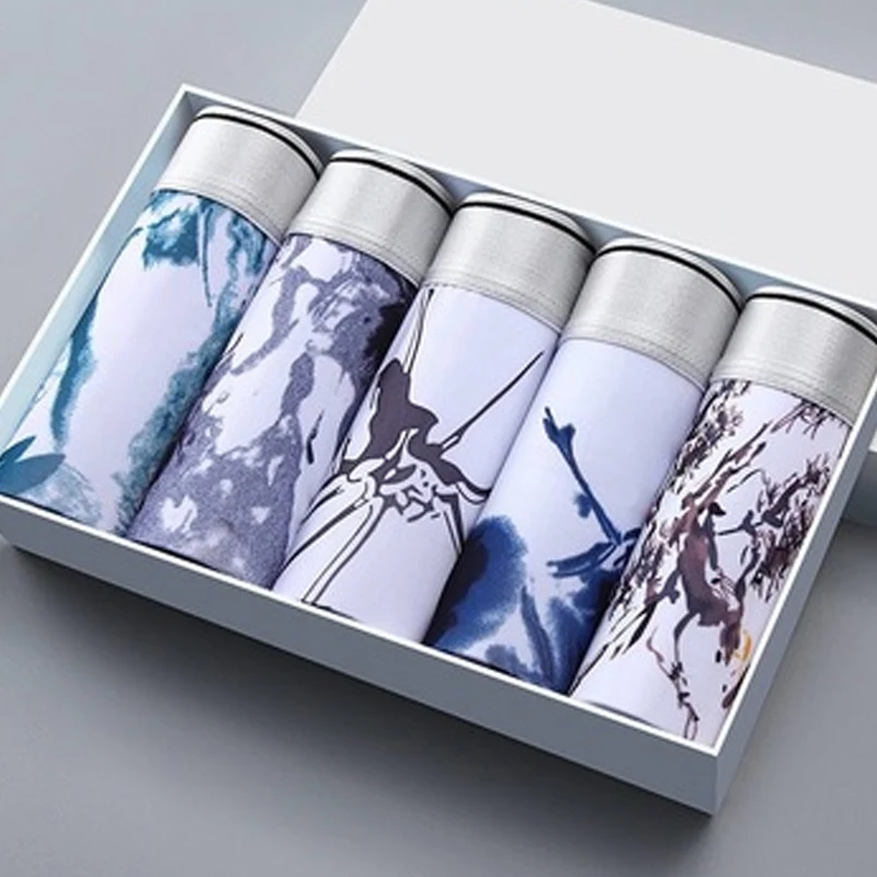 5pcs Boxer Shorts Underpants Men's Boxers Panties Men Boxer Underwear Ice Silk Male Couple Sexy Printed Breathable Boxershorts
5pcs Boxer Shorts Underpants Men's Boxers Panties Men Boxer Underwear Ice Silk Male Couple Sexy Printed Breathable Boxershorts